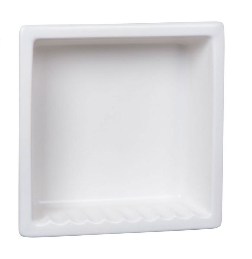 H12R Single Compartment Large Recessed Ceramic Shower Niche by HCP Industries