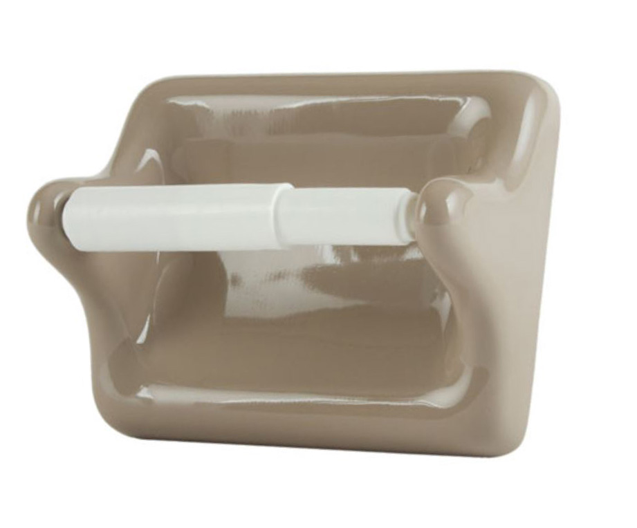 TT46 Ceramic Toilet Tissue Holder for Tiled Walls 5 x 6 Nominal by HCP Industries