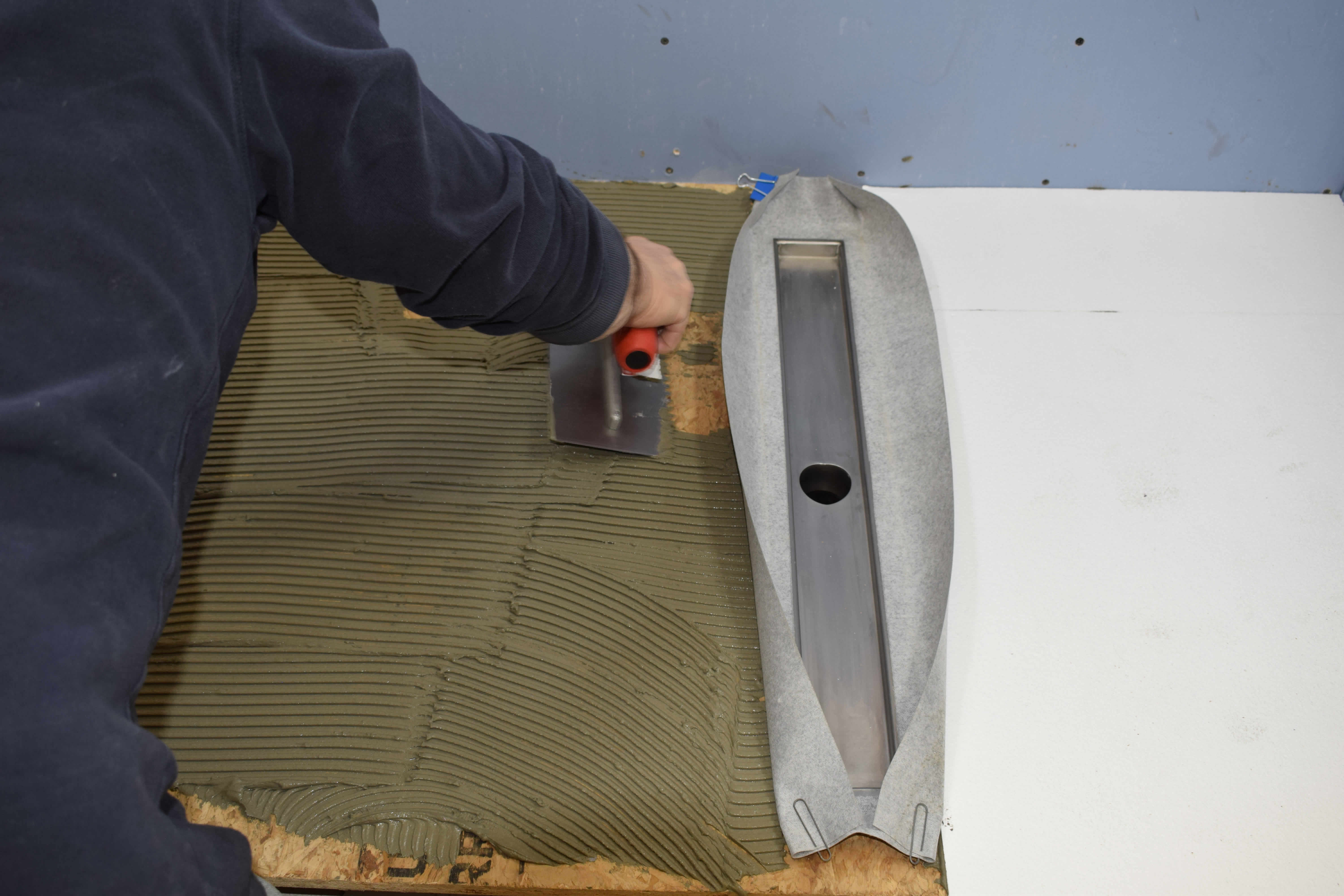 install Shower Shower Pan Step 4