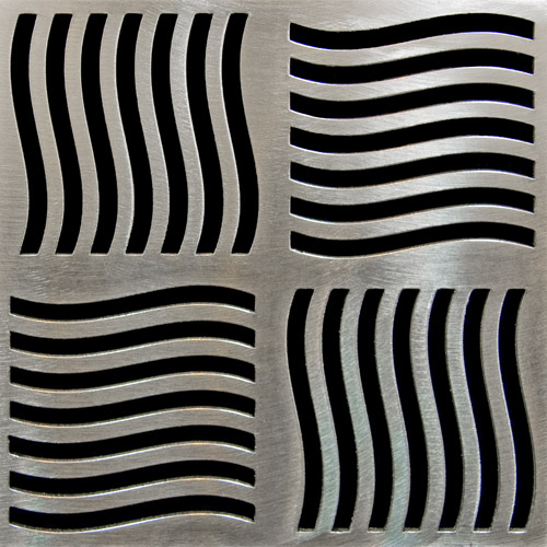 PSC Pro Stainless Steel Drain Grate Cover - Swirl Design by Pro-Source Center