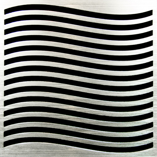 PSC Pro Stainless Steel Drain Grate Cover - Waves Design by Pro-Source Center