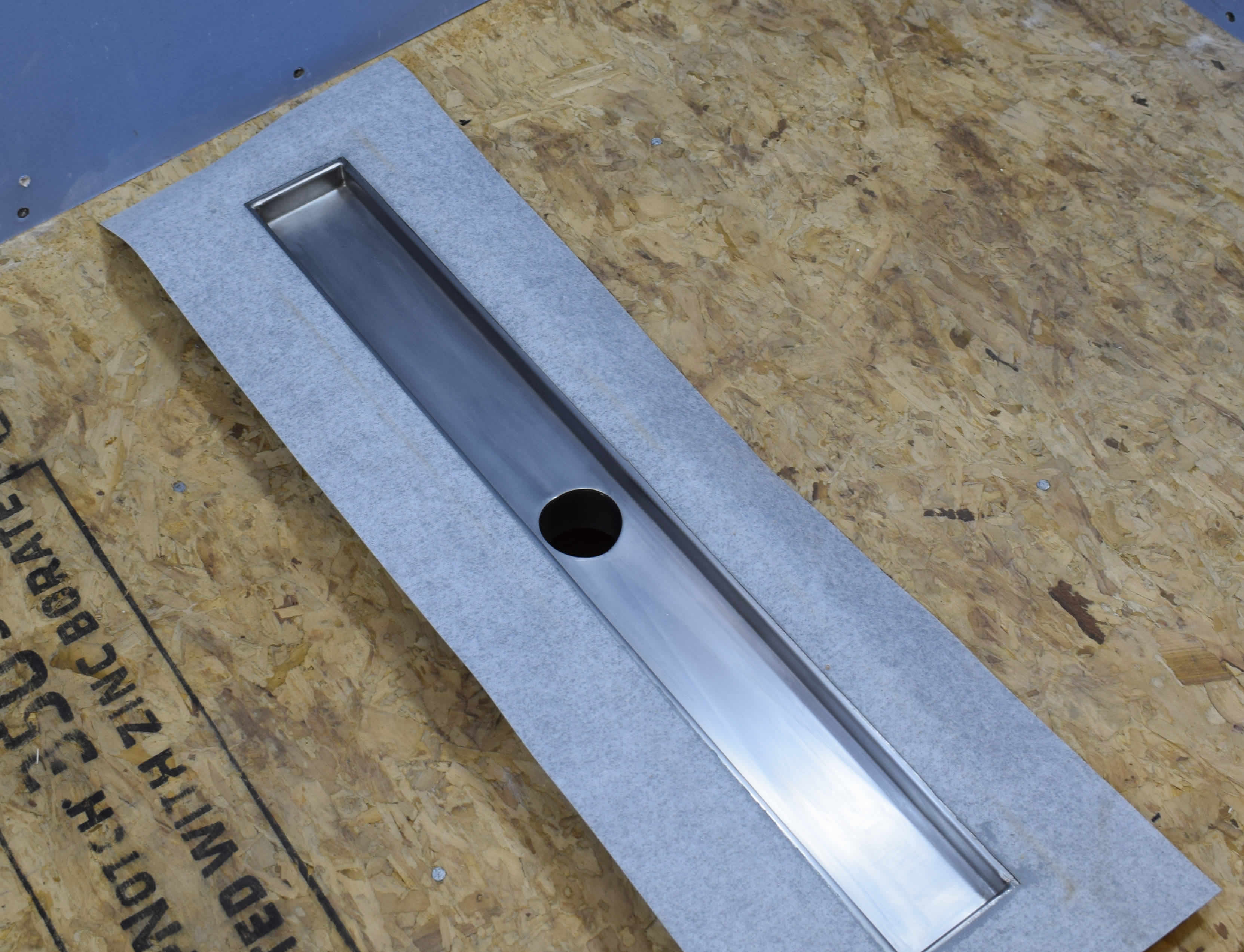 Linear Drain instalation Step 2